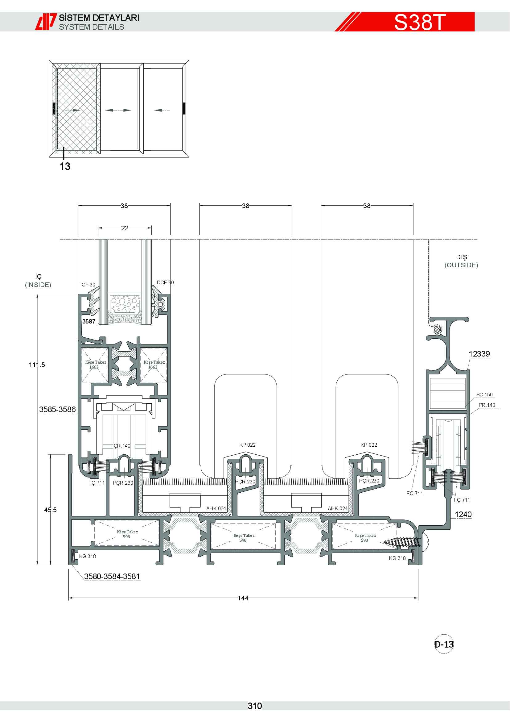 Sürme Yalıtımlı Alüminyum 45